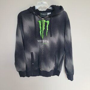 Monster Energy Full Zip Hoodie Size Medium M
